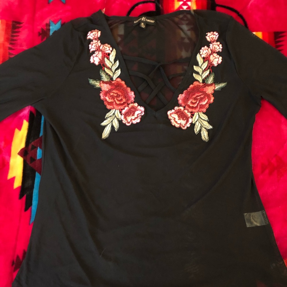 Cute mesh top!